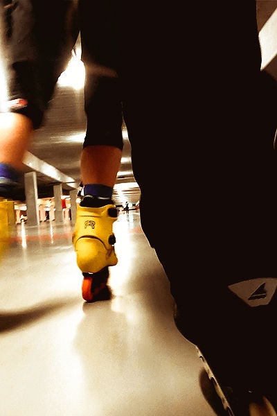 rollerman @ parking Brico PlanIT